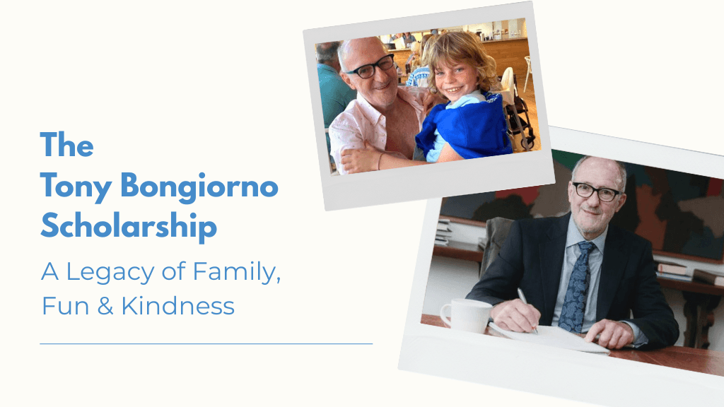 The Tony Bongiorno Scholarship: A Legacy of Family, Fun & Kindness Blog Header Tony Bongiorno