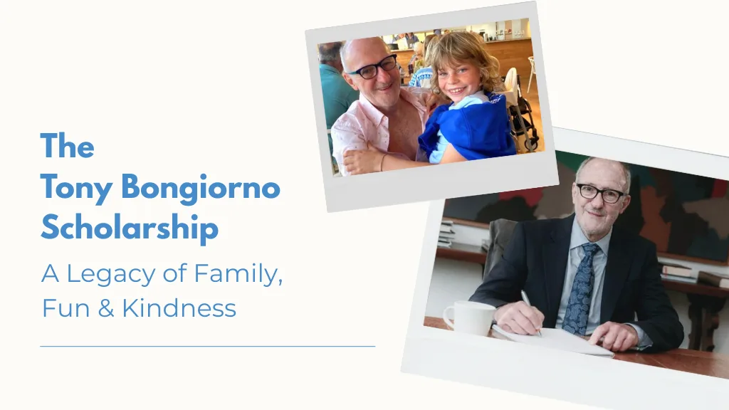 The Tony Bongiorno Scholarship: A Legacy of Family, Fun & Kindness Blog Header Tony Bongiorno